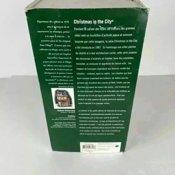 Department 56 Dept 56 Christmas In The City - Midtown Barbershop - Picture 4 of 10